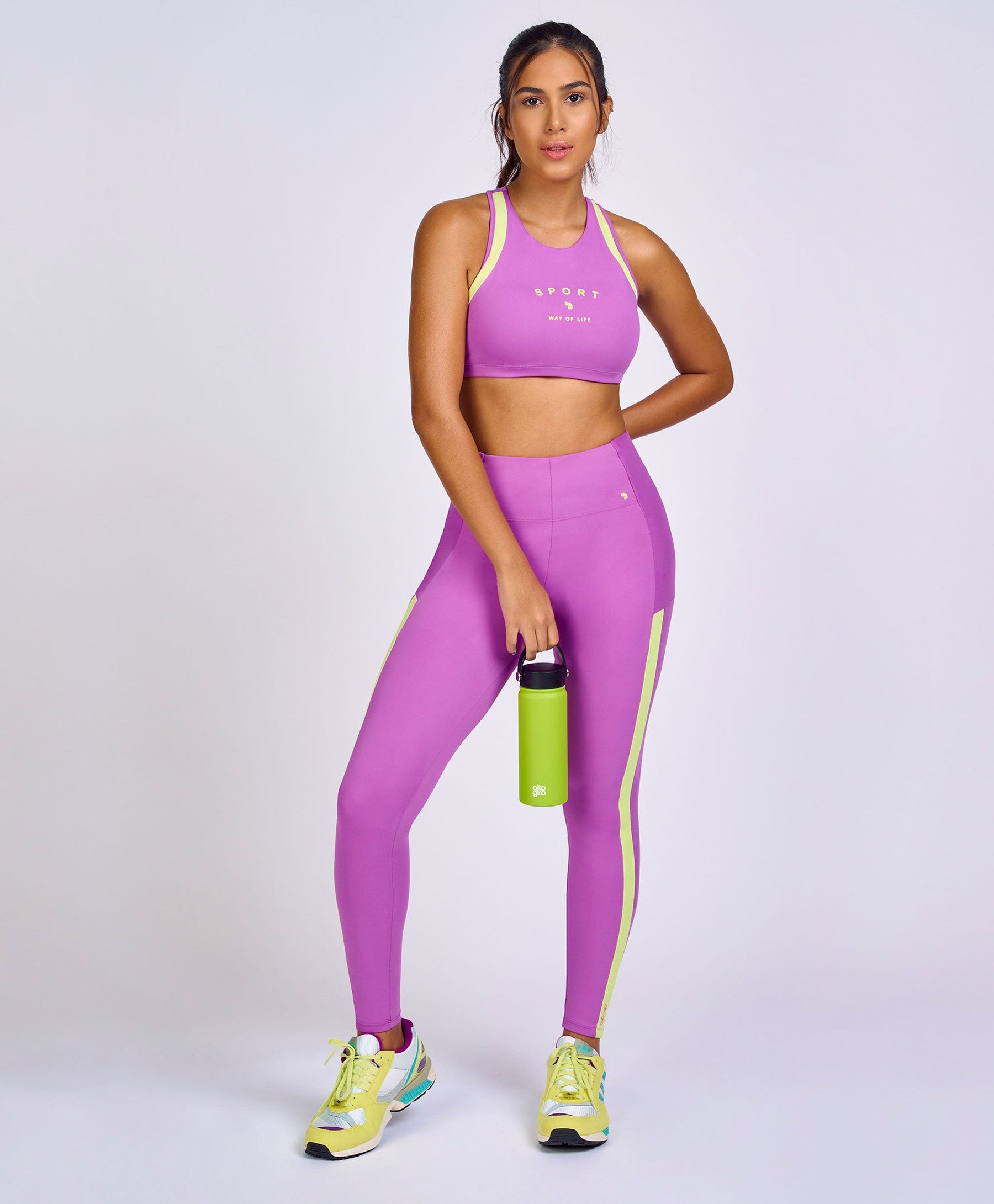 Conjunto Feminino Fitness Básico Calça e Top - Alto Giro