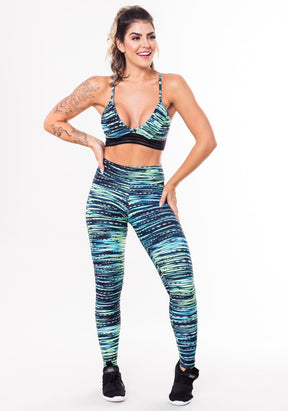 Conjunto Feminino Fitness Básico Calça e Top - DLK