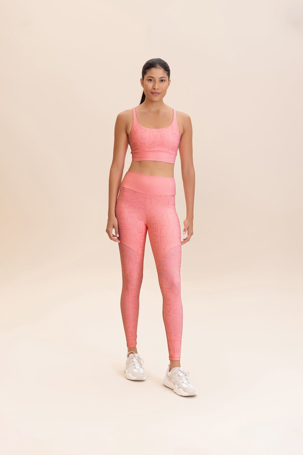 Conjunto Feminino Fitness Básico Calça e Top - Live