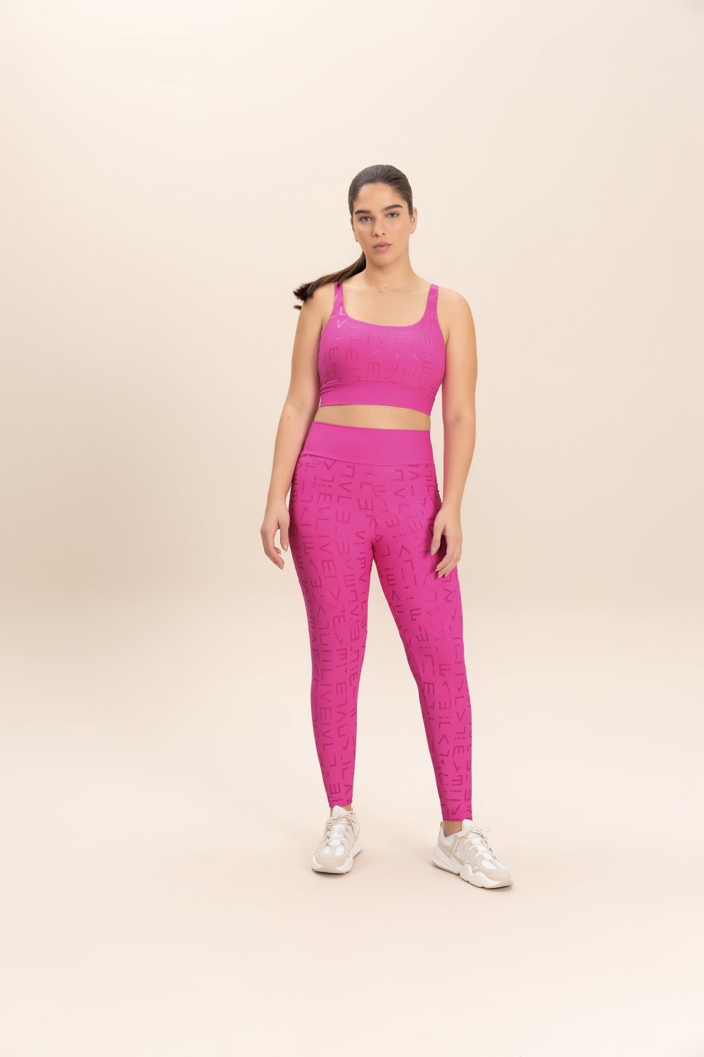 Conjunto Feminino Fitness Básico Calça e Top - Live