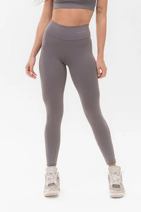 Conjunto Feminino Fitness Básico Calça e Top - Aço - Movie