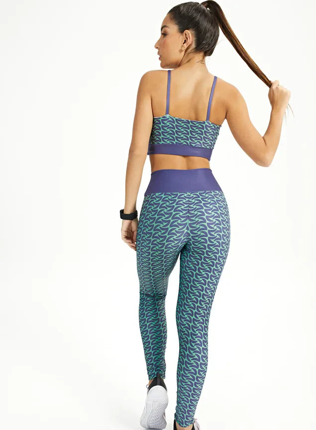 Conjunto Feminino Fitness Legging + Top Lotus - Movie