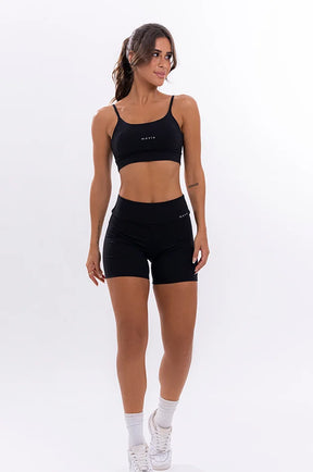 Conjunto Feminino Fitness Básico Shorts e Top - Preto - Movie