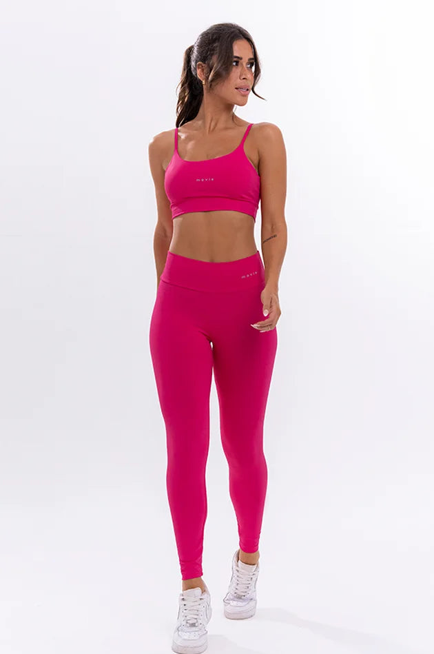 Conjunto Feminino Fitness Básico Calça e Top - Racy - Movie